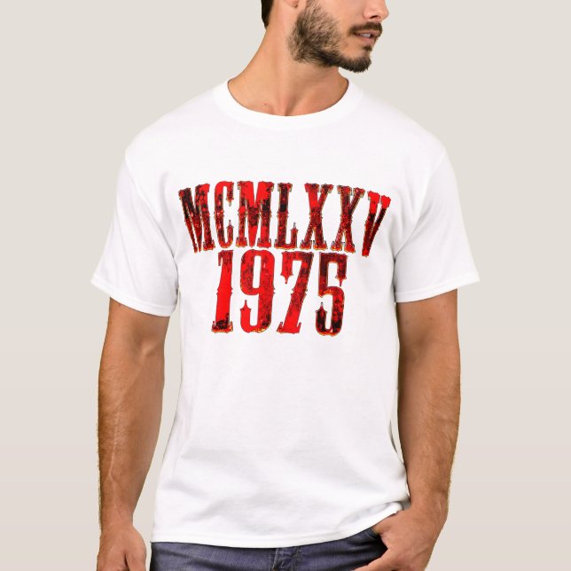 Camiseta Limited Edition 1975 Birthday 50 year (Frente)