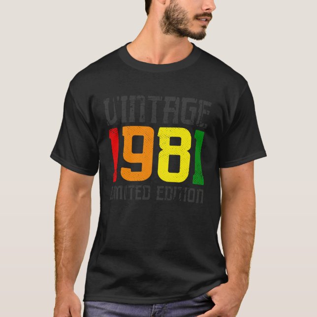 Camiseta Limited Edition - Vintage 1981 (Frente)