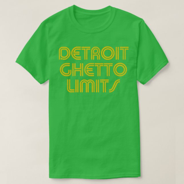 Camiseta Limites de Detroit Ghetto (Frente do Design)