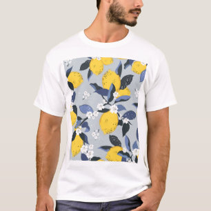 Camiseta Limões Coloridos: Padrão Citrus Floral