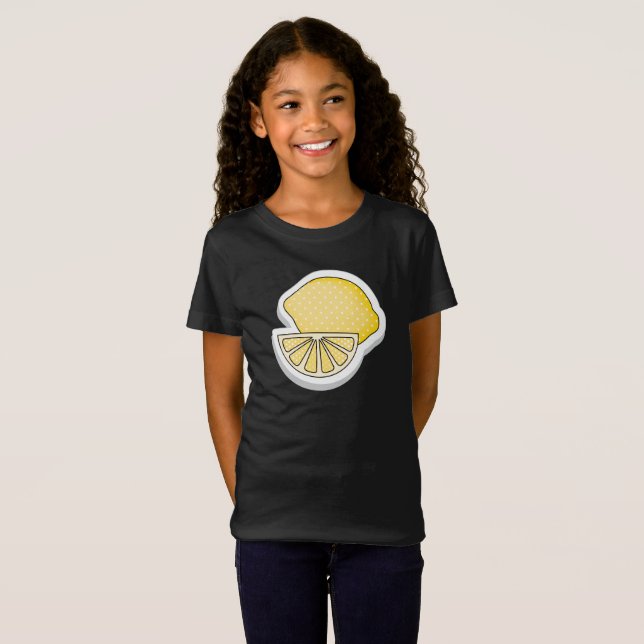 Camiseta Limões de fatia de estacas (Frente Completa)