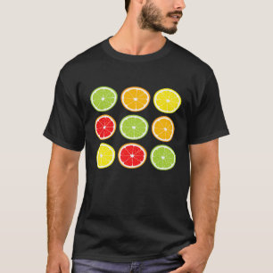 Camiseta Limões de Frutas de Citros Laranjas Foodias T Cami