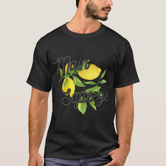 Camiseta Limões E Folhas De Amostras Principais (Frente)