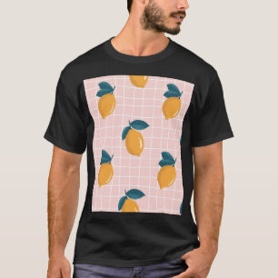 Camiseta Limões, geometria retrorreflectora, padrão perfeit
