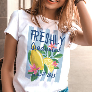 Camiseta Limões Listras Azuis Recém-Formados