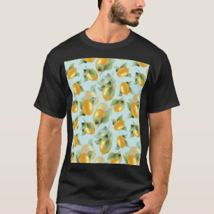 Camiseta Limões Sai: Aquarela Impressão sem costura