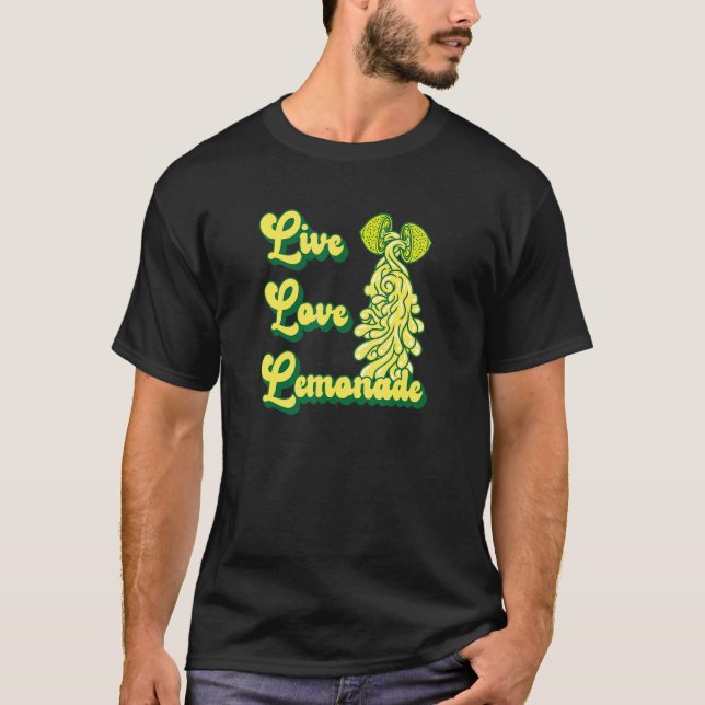 Camiseta Limonada de Amor ao Vivo para um Chão de Limonada (Frente)