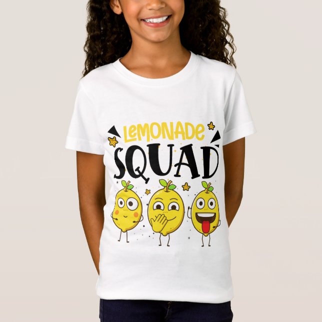 Camiseta Limonada Esquadra de Verão Engraçada Limão-Fruta (Frente)