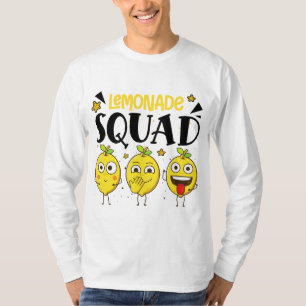 Camiseta Limonada Esquadra de Verão Engraçada Limão-Fruta