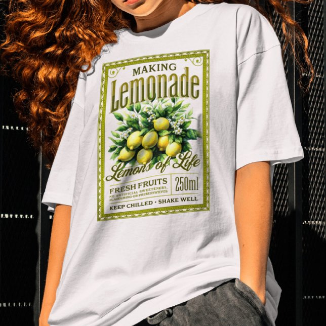 Camiseta Limonada fazer dos limões da vida (Criador carregado)