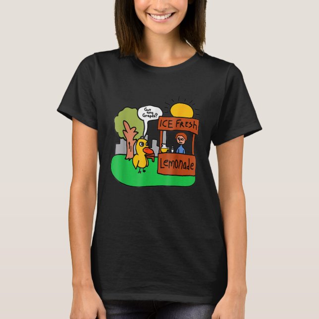 Camiseta Limonada Fresca De Gelo Tem Qualquer Pato De Uva (Frente)
