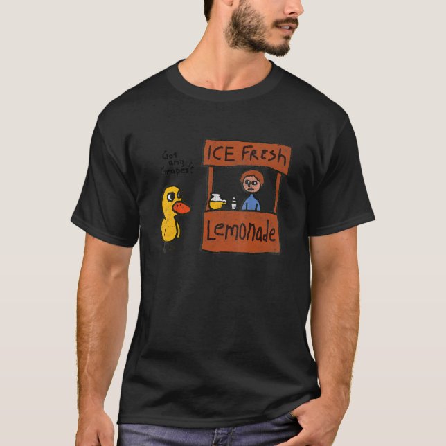 Camiseta Limonada Fresca De Gelo Tem Qualquer Pato De Uva (Frente)