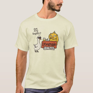Camiseta Limonada Fresca De Gelo Tem Qualquer Pato Engraçad