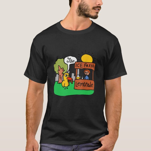 Camiseta Limonada Fresca De Gelo Tem Uvas Engraçadas De Pat (Frente)