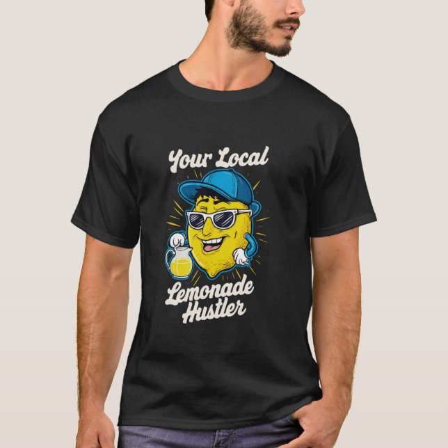 Camiseta Limonada Local Hustler Engraçado Limonada Para Cri (Frente)