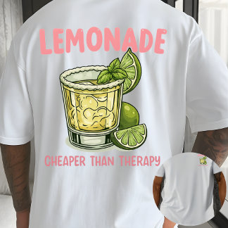 Camiseta Limonada Mais Barata Bebida de verão engraçada co