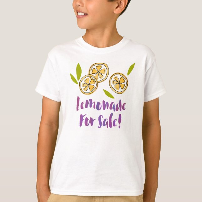Camiseta Limonada Para Venda De Limonada De Pão De Miúdos (Frente)