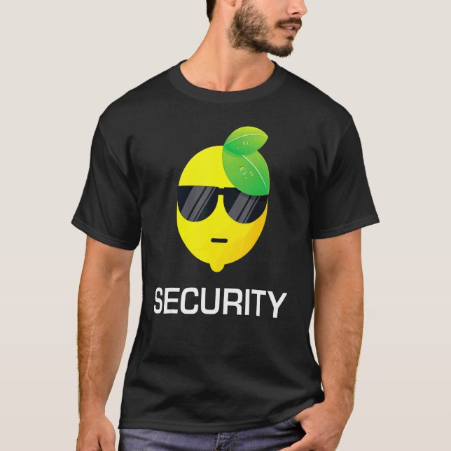 Camiseta Limonada Segurança Óculos de sol Limão Fruta Verão (Frente)