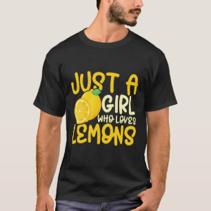 Camiseta Limonada Só Uma Menina Que Ama Limão