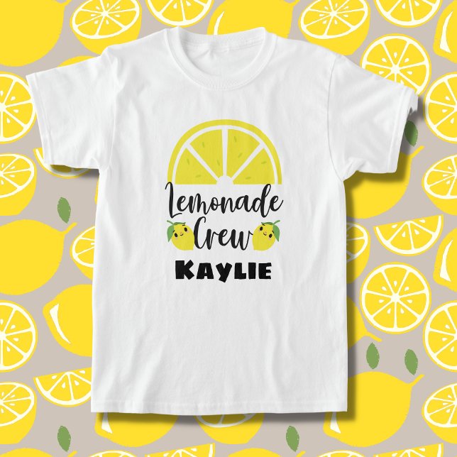 Camiseta Limonada Tripulação Personalizada Limonada (Criador carregado)