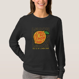 Camiseta Limonada Tropical de Verão com Frutas de Citrus