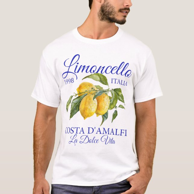 Camiseta Limoncello La Dolce Vita Itália Amalfi Coast Lemon (Frente)