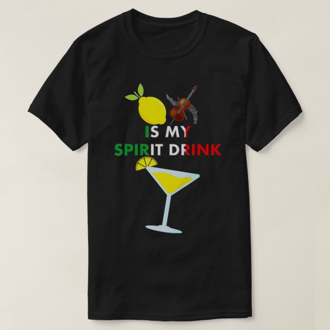 Camiseta Limoncello Lemon Cello é minha bebida espirituosa  (Frente do Design)