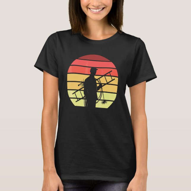 Camiseta Limpa-chaminés Retro Limpa-chaminés (Frente)