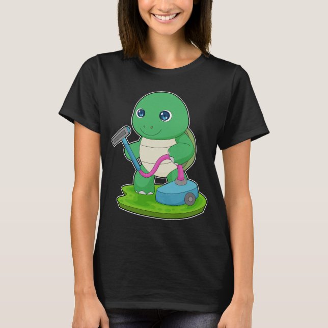 Camiseta Limpa de Tartaruga Limpador de vácuo (Frente)