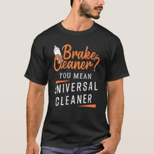 Camiseta Limpa Freio Design Mecânico de Carros de Garagem