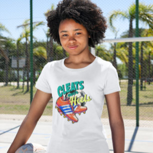 Camiseta Limpa os calcanhares, Soccer Girl