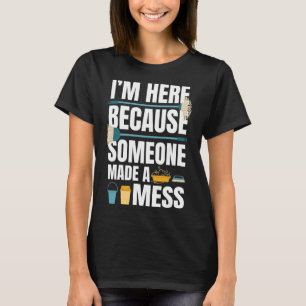 Camiseta Limpador de Casa de Cotação de Agregação