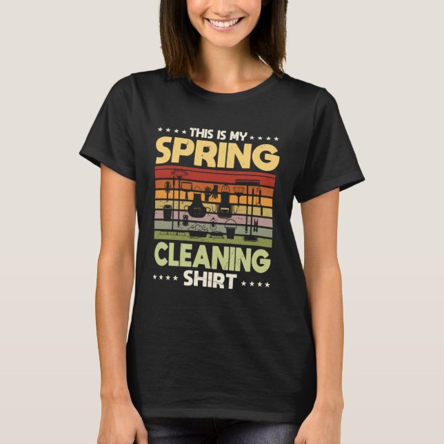 Camiseta Limpador de Casa de Cotação de primavera (Frente)