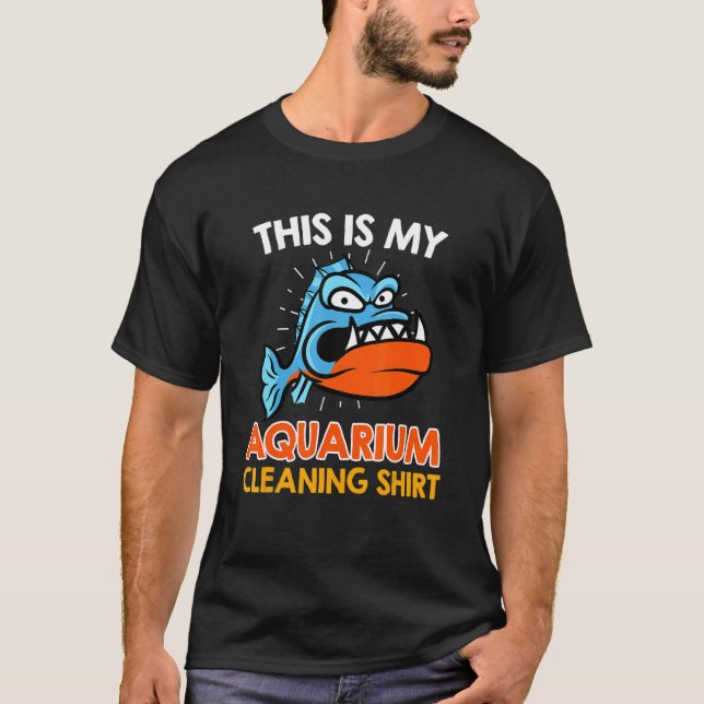 Camiseta Limpeza Aquarista do Aquário (Frente)