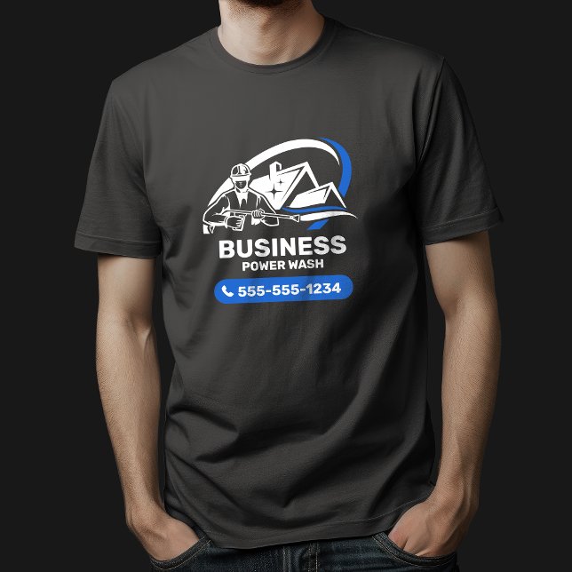 Camiseta Limpeza da central elétrica por lavagem de pressão (Criador carregado)