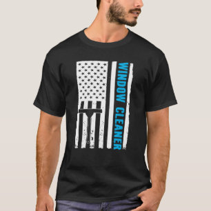 Camiseta Limpeza da Janela Sinalizador EUA