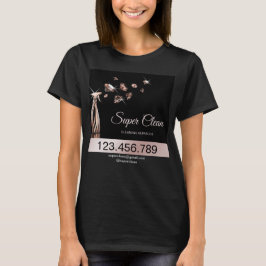 Camiseta Limpeza de Casa de Empregada Doméstica Holograma