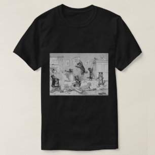 Camiseta Limpeza de gatos em Primavera, Louis Wain