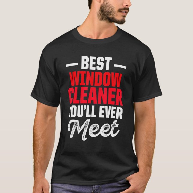 Camiseta Limpeza de Janela Melhor Limpeza (Frente)
