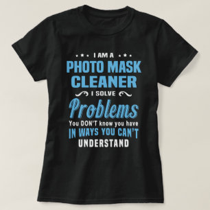 Camiseta Limpeza de Máscara de Foto