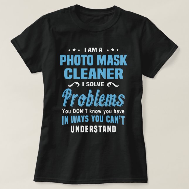 Camiseta Limpeza de Máscara de Foto (Frente do Design)