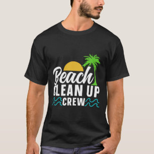 Camiseta Limpeza De Praia A Tripulação Prende A Limpeza Cos