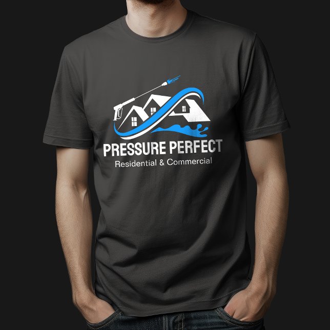 Camiseta Limpeza de pressão profissional e limpeza de energ (Criador carregado)
