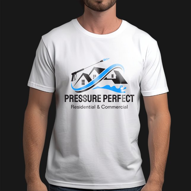 Camiseta Limpeza de pressão profissional e limpeza de energ (Criador carregado)