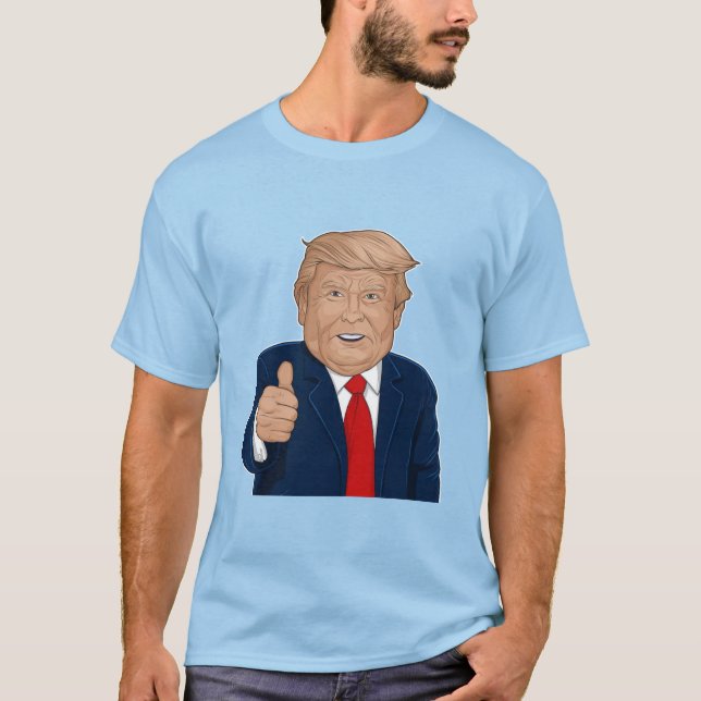 Camiseta Limpeza de Trump Negrito (Frente)