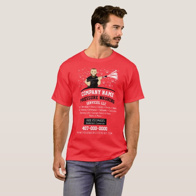 Camiseta Limpeza e limpeza de energia sob pressão personali (Frente Completa)