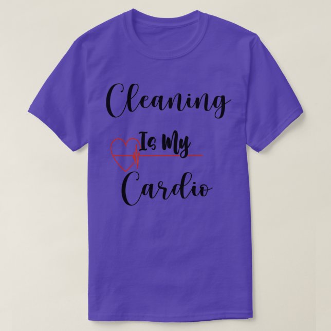 Camiseta Limpeza é o meu presente de Cardio para um carro m (Frente do Design)