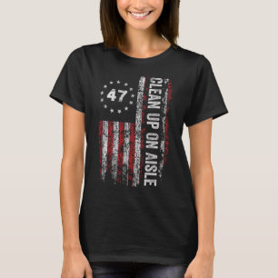 Camiseta Limpeza na Prateleira 47 Impeachment 47 Anti Trump