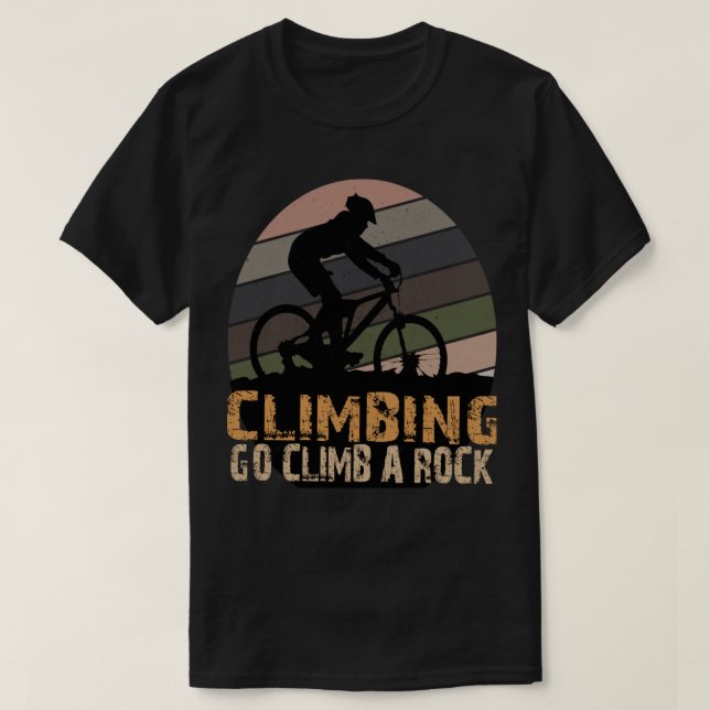 CAMISETA LIMPEZA VÁ ESCALAR UMA ROCHA ESPERANDO (Frente do Design)