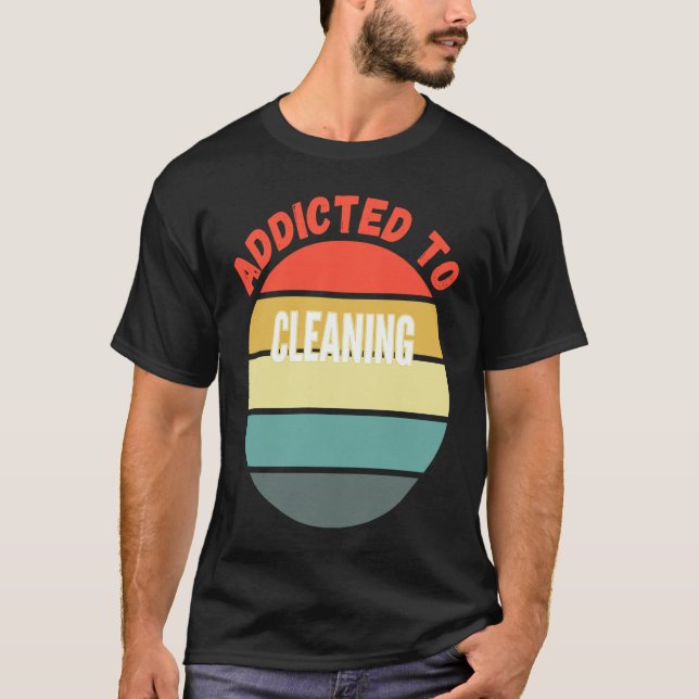 Camiseta Limpeza Viciada em Limpeza (Frente)